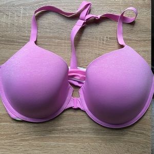 Victoria’s Secret purple front clasp bra, 36DD